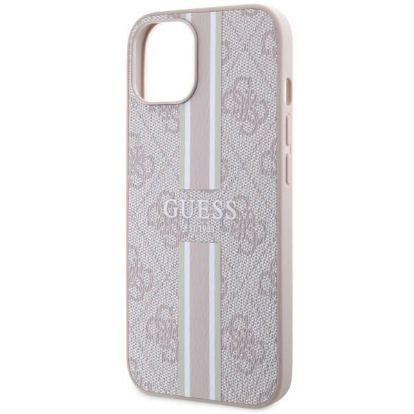 GUESS GUHMP14SP4RPSP IPHONE 14/15/13 6.1 "PINK / PINK HARDCASE 4G PRINTED STRIPES MAGSAFE