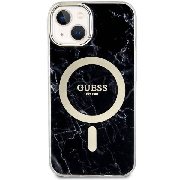 GUESS GUHMP14SPCUMAK IPHONE 14/15/13 6.1 "BLACK / BLACK HARDCASE MARBLE MAGSAFE