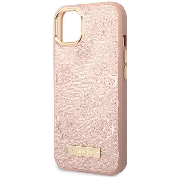 GUESS GUHMP14SSAPSTP IPHONE 14/15/13 6.1 "PINK / PINK HARDCASE PEONY LOGO MIGSAFE LOGO