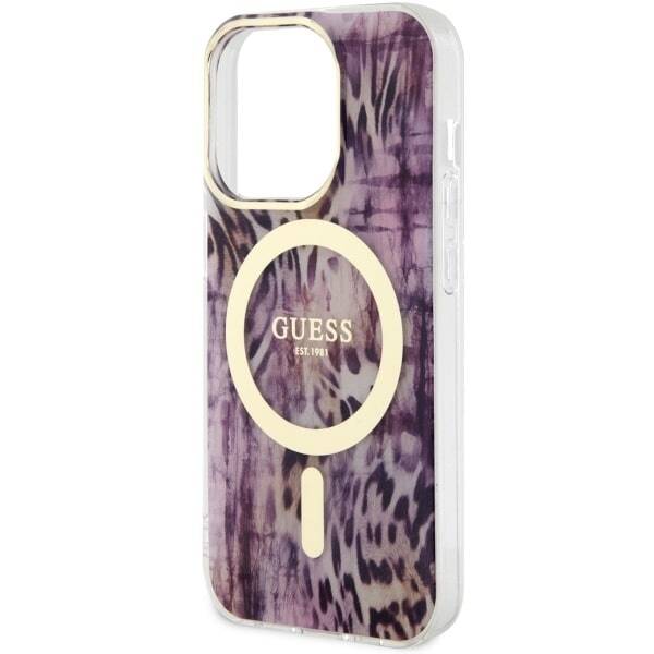 GUESS GUHMP14XHLEOPWP IPHONE 14 PRO MAX 6.7 "PINK/PINK HARDCASE LEOPARD MAGSAFE