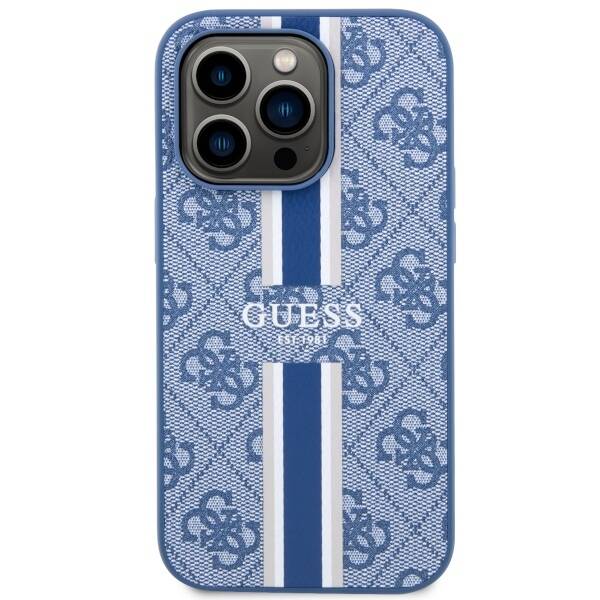 GUESS GUHMP14XP4RPSB IPHONE 14 PRO MAX 6.7 "BLUE/BLUE HARDCASE 4G PRINTED STRIPE MAGSAFE