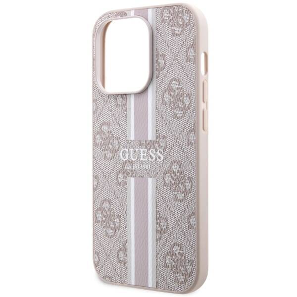 GUESS GUHMP14XP4RPSPP IPHONE 14 PRO MAX 6.7 "PINK/PINK HARDCASE 4G PRINTED STRIPES MAGSAFE