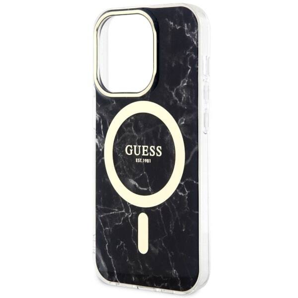 GUESS GUHMP14XPCUMAK IPHONE 14 PRO MAX 6.7 "BLACK/BLACK HARDCASE MARBLE MAGSAFE