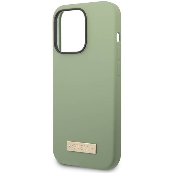 GUESS GUHMP14XSBPLA IPHONE 14 PRO MAX 6.7 "GREEN/KHAKI HARD CASE SILICONE LOGO MAGSAFE