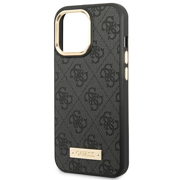 GUESS GUHMP14XU4GPRK IPHONE 14 PRO MAX 6.7 "BLACK/BLACK HARD CASE 4G PLATE MAGSAFE LOGO