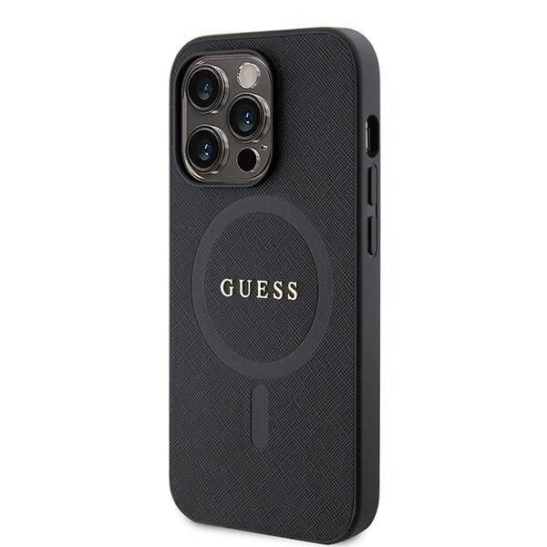 GUESS GUHMP15LPSAHMCK IPHONE 15 PRO 6.1 "BLACK/BLACK HARDCASE SAFFIANO MAGSAFE