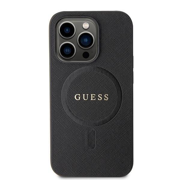 GUESS GUHMP15LPSAHMCK IPHONE 15 PRO 6.1 "BLACK/BLACK HARDCASE SAFFIANO MAGSAFE