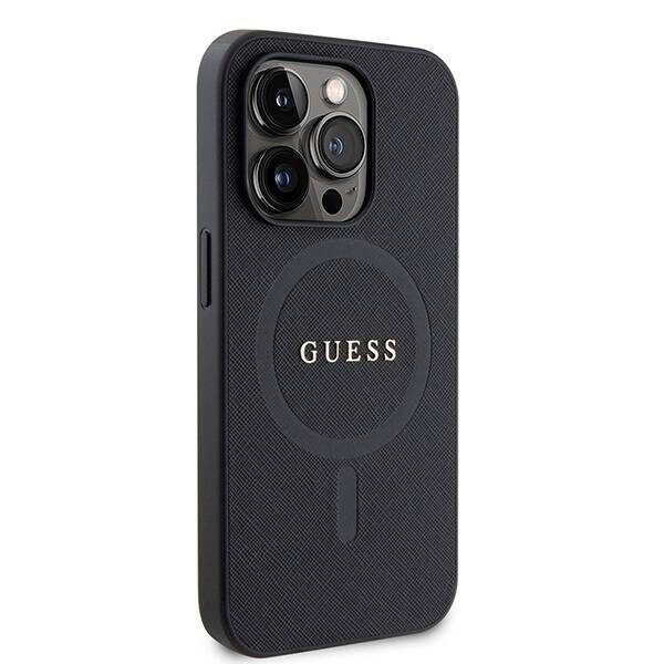 GUESS GUHMP15LPSAHMCK IPHONE 15 PRO 6.1 "BLACK/BLACK HARDCASE SAFFIANO MAGSAFE