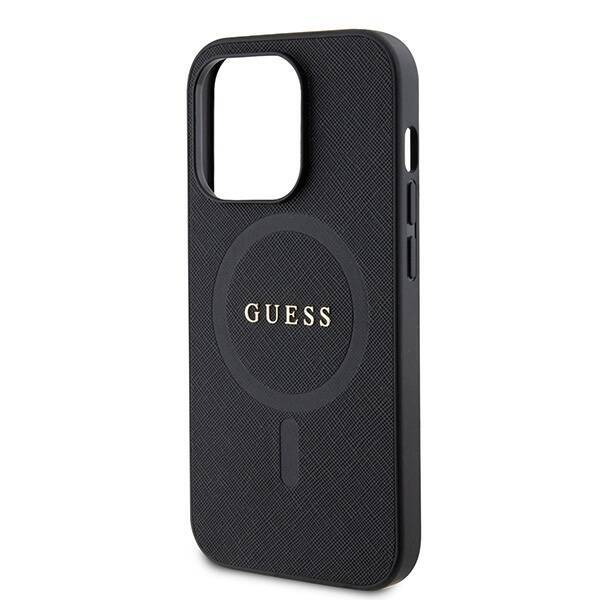 GUESS GUHMP15LPSAHMCK IPHONE 15 PRO 6.1 "BLACK/BLACK HARDCASE SAFFIANO MAGSAFE