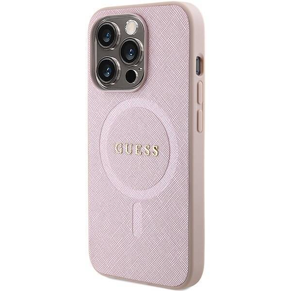 GUESS GUHMP15LPSAHMCP IPHONE 15 PRO 6.1 "PINK/PINK HARDCASE SAFFIANO MAGSAFE