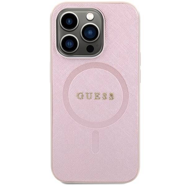 GUESS GUHMP15LPSAHMCP IPHONE 15 PRO 6.1 "PINK/PINK HARDCASE SAFFIANO MAGSAFE