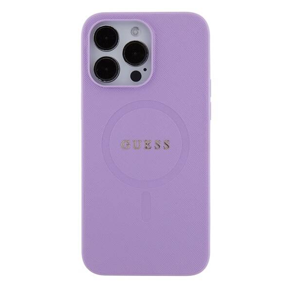 GUESS GUHMP15LPSAHMCU IPHONE 15 PRO 6.1 "PURPLE/PURPLE HARDCASE SAFFIANO MAGSAFE