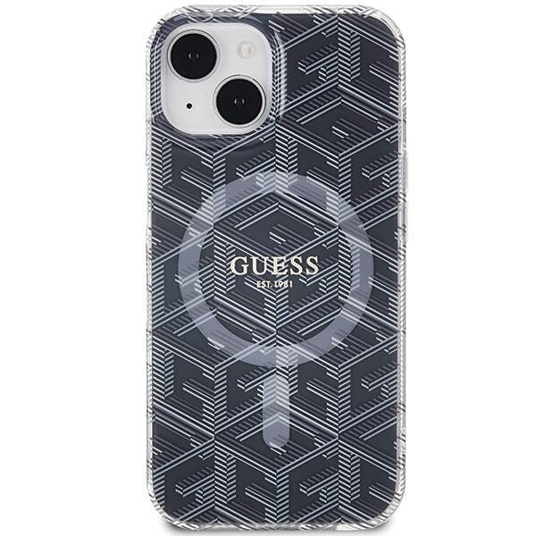 GUESS GUHMP15MHGCUSTGK IPHONE 15 PLUS / 14 PLUS 6.7 "BLACK / BLACK HARDCASE IML GCUBE MAGSAFE