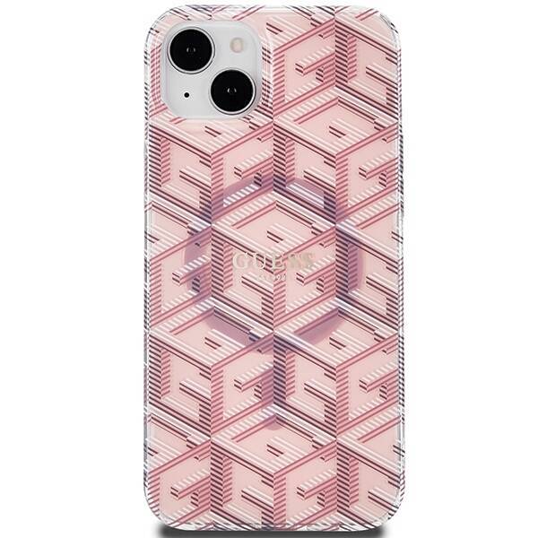 GUESS GUHMP15MHGCUSTGP IPHONE 15 PLUS / 14 PLUS 6.7 "PINK / PINK HARDCASE IML GCUBE MAGSAFE