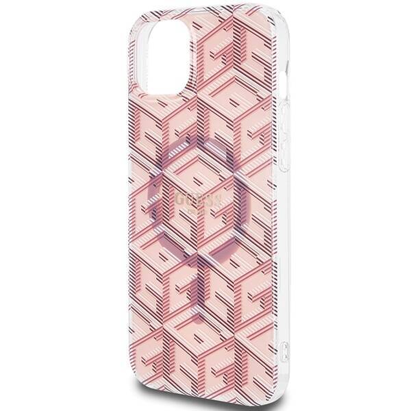 GUESS GUHMP15MHGCUSTGP IPHONE 15 PLUS / 14 PLUS 6.7 "PINK / PINK HARDCASE IML GCUBE MAGSAFE