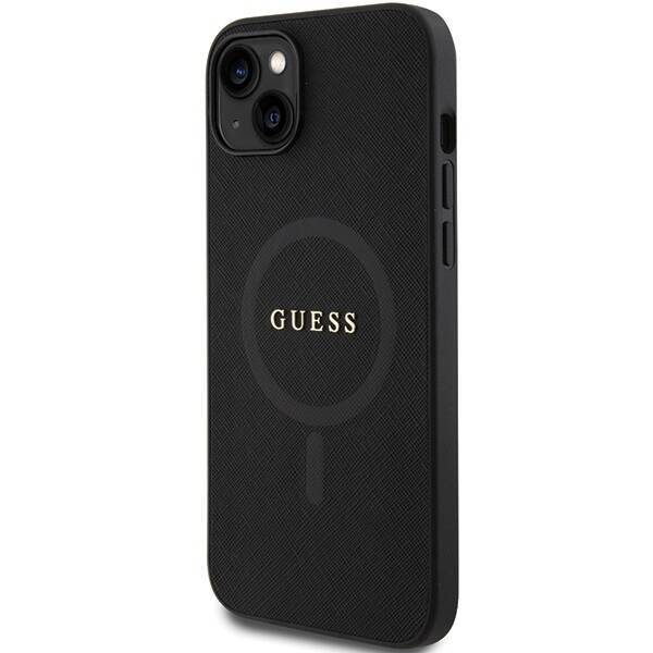 GUESS GUHMP15MPSAHMCK IPHONE 15 PLUS / 14 PLUS 6.7 "BLACK / BLACK HARDCASE SAFFIANO MAGSAFE