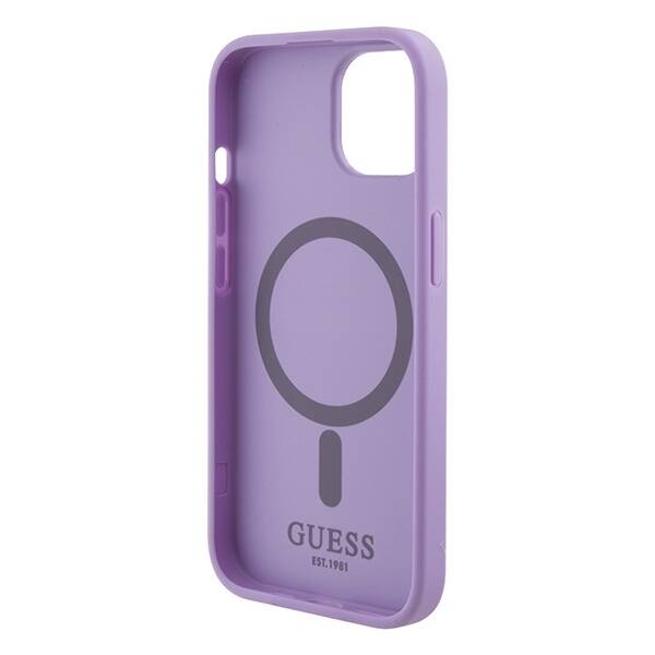 GUESS GUHMP15MPSAHMCU IPHONE 15 PLUS / 14 PLUS 6.7 "PURPLE / PURPLE HARDCASE SAFFIANO MAGSAFE