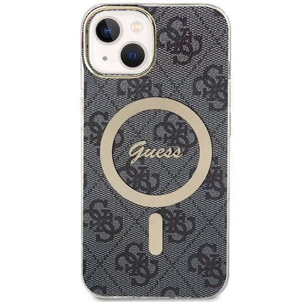 GUESS GUHMP15SH4STK IPHONE 15/14/13 6.1 "BLACK / BLACK HARDCASE IML 4G MAGSAFE