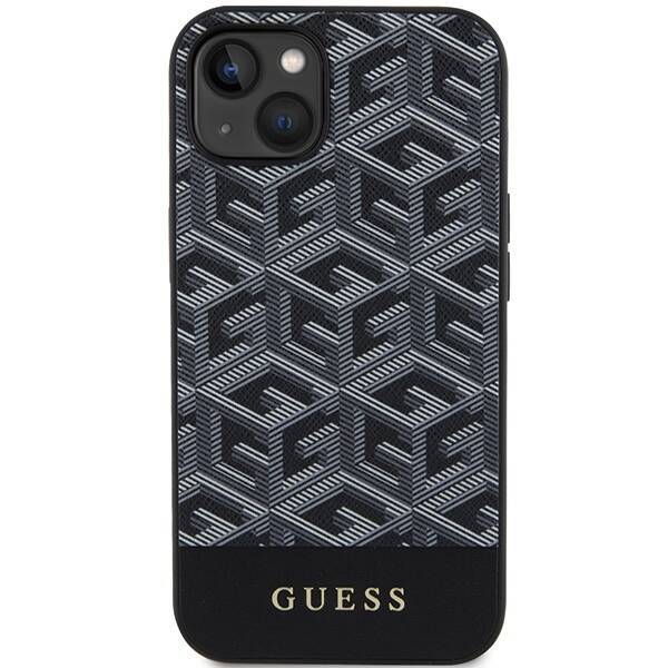 GUESS GUHMP15SHGCFSEK IPHONE 15/14/13 6.1 "BLACK / BLACK HARDCASE GCUBE STRIPES MAGSAFE