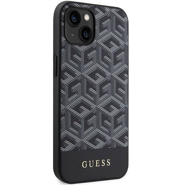 GUESS GUHMP15SHGCFSEK IPHONE 15/14/13 6.1 "BLACK / BLACK HARDCASE GCUBE STRIPES MAGSAFE