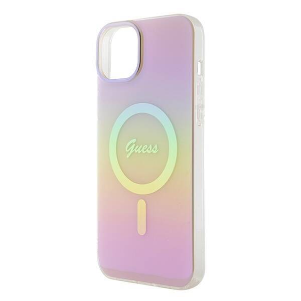 GUESS GUHMP15SHITHSH IPHONE 15/14/13 6.1 "PINK / PINK HARDCASE IML IRIDESCENT MAGSAFE