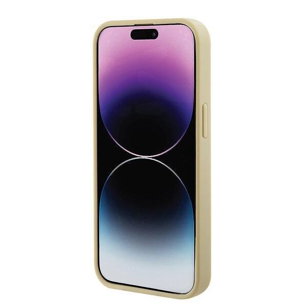 GUESS GUHMP15SPSAHMCB IPHONE 15/14/13 6.1 "ZŁOTY / GOLD HARDCASE SAFFIANO MAGSAFE