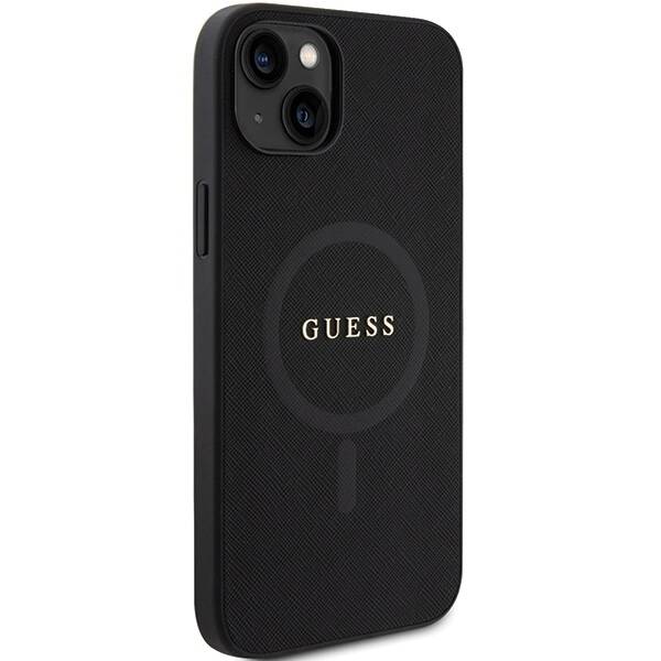 GUESS GUHMP15SPSAHMCK IPHONE 15/14/13 6.1 "BLACK / BLACK HARDCASE SAFFIANO MAGSAFE