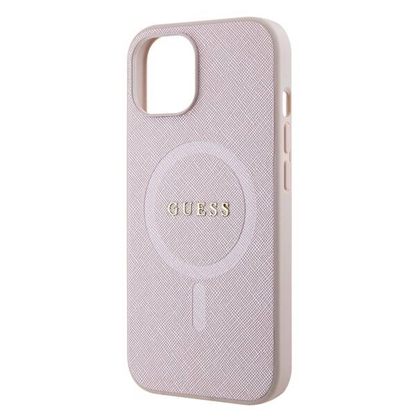 GUESS GUHMP15SPSAHMCP IPHONE 15/14/13 6.1 "PINK / PINK HARDCASE SAFFIANO MAGSAFE