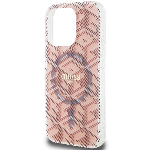 GUESS GUHMP15XHGCUSTGP IPHONE 15 PRO MAX 6.7 "PINK/PINK HARDCASE IML GCUBE MAGSAFE