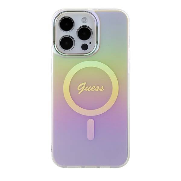 GUESS GUHMP15XHITSP IPHONE 15 PRO MAX 6.7 "PINK/PINK HARDCASE IML IRIDESCENT MAGSAFE