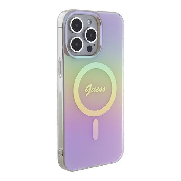 GUESS GUHMP15XHITSP IPHONE 15 PRO MAX 6.7 "PINK/PINK HARDCASE IML IRIDESCENT MAGSAFE