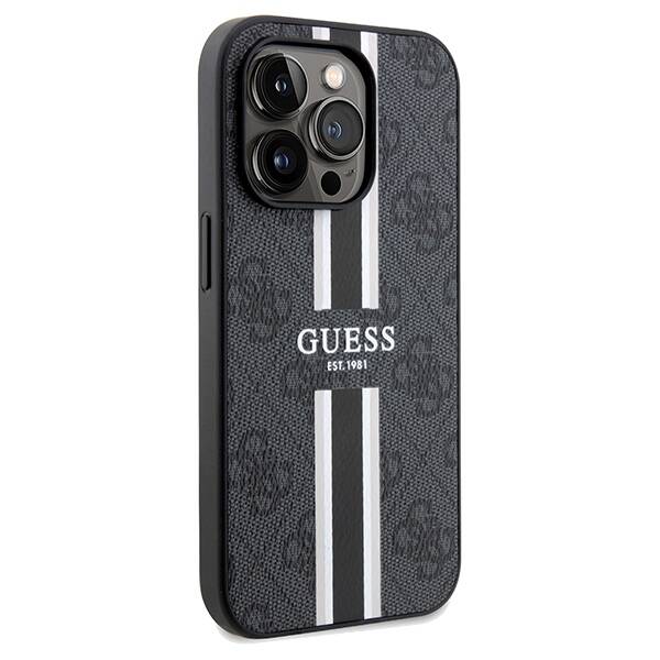 GUESS GUHMP15XP4RPSK IPHONE 15 PRO MAX 6.7 "BLACK/BLACK HARDCASE 4G PRINTED STRIPE MAGSAFE