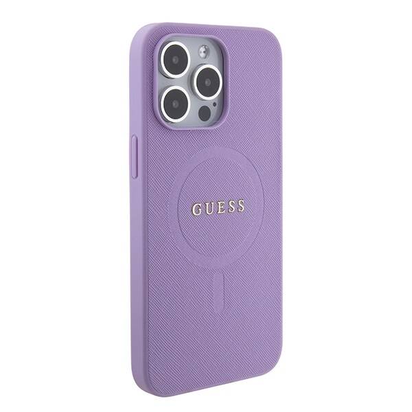 GUESS GUHMP15XPSAHMCU IPHONE 15 PRO MAX 6.7 "PURPLE/PURPLE HARDCASE SAFFIANO MAGSAFE