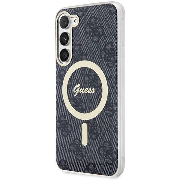 GUESS GUHMS23MH4STK S23+ S916 BLACK/BLACK HARDCASE 4G MAGSAFE