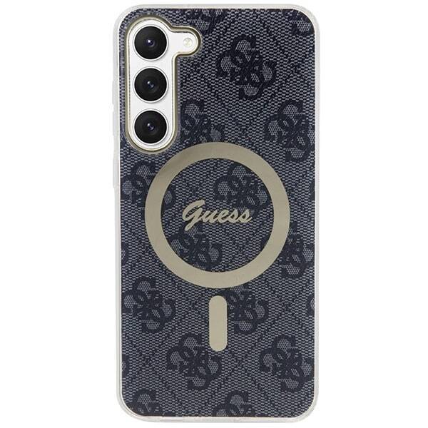 GUESS GUHMS23SH4STK S23 S911 BLACK/BLACK HARDCASE 4G MAGSAFE