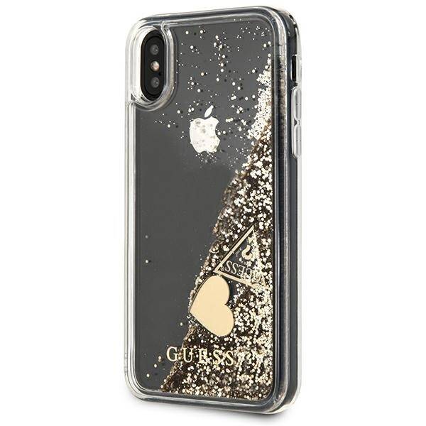 GUESS GUOHCPXGLHFLGO IPHONE X/XS GOLD/GOLD HARD CASE GLITTER CHARMS