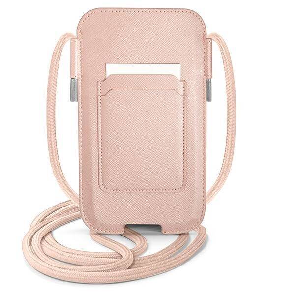 GUESS GUPHMPSASBPI BAG 6.1 "PINK/PINK SAFFIANO STRAP