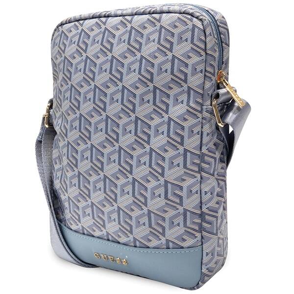 GUESS GUTB10HGCFSEB 10 "BLUE/BLUE GCUBE STRIPE TABLET BAG