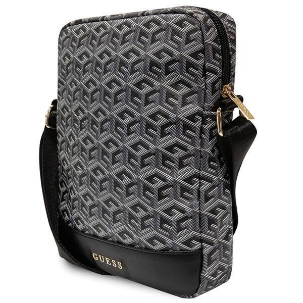 GUESS GUTB10HGCFSEK 10 "BLACK/BLACK GCUBE STRIPE TABLET BAG