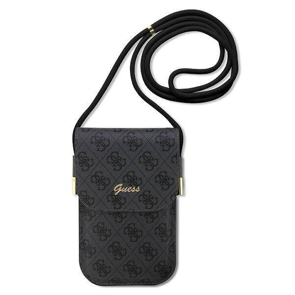 GUESS HANDBAG GUOWBP4SNSK CZARNY/BLACK 4G METAL SCRIPT LOGO