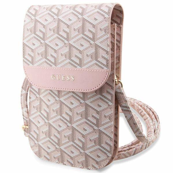 GUESS HANDBAG GUWBHGCFSEP PINK/PINK GCUBE STRIPE