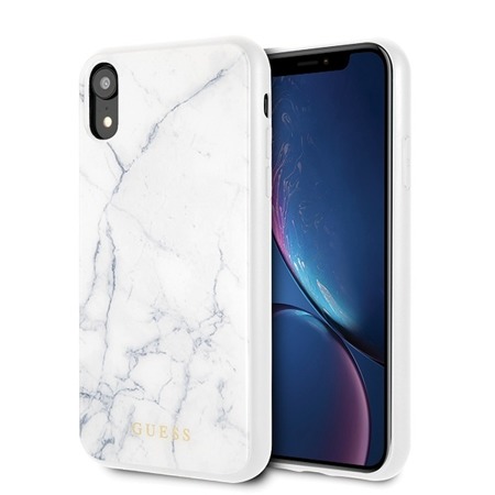 GUESS MARBLE CASE GUHCI61PCUMAWH IPHONE XR WHITE