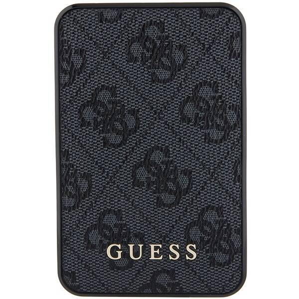 GUESS POWERBANK 15W GUPB5LP4EGKA 5000MAH BLACK/BLACK 4G LEATHER METAL LOGO