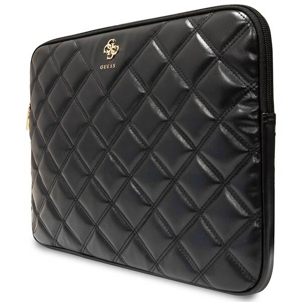 GUESS SLEEVE GUCS14ZPSQSSGK 14" BLACK/BLACK QUILTED 4G