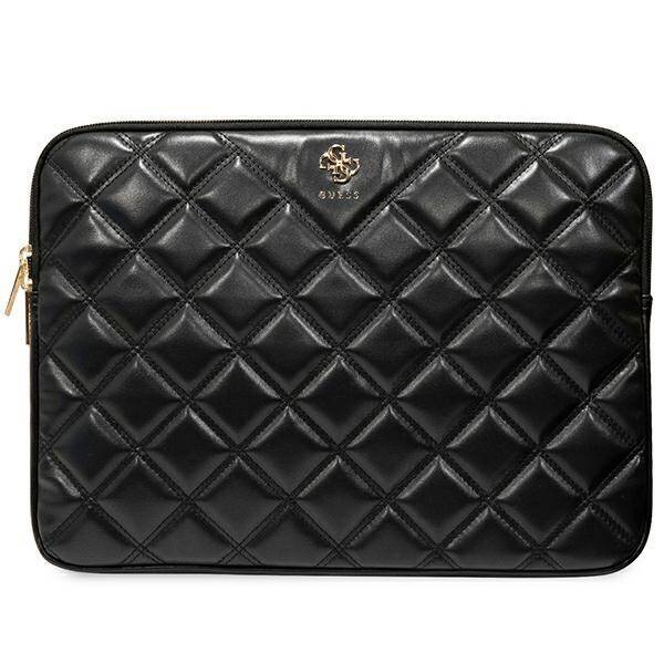 GUESS SLEEVE GUCS16ZPSQSSGK 16" BLACK/BLACK QUILTED 4G