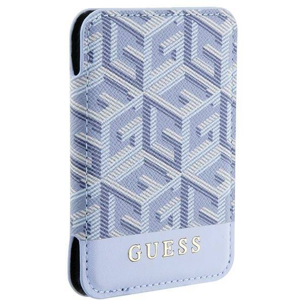 GUESS WALLET CARD SLOT GUWMSHGCFSEB MAGSAFE GCUBE STRIPE BLUE/BLUE