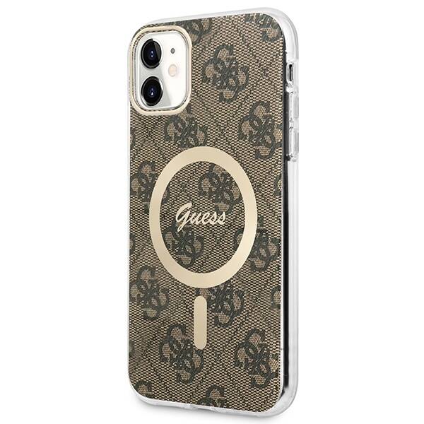 GUSS GUBPN61H4EACSW CASE+CHARGER IPHONE 11 6.1 "BROWN/BROWN HARD CASE 4G PRINT MAGSAFE