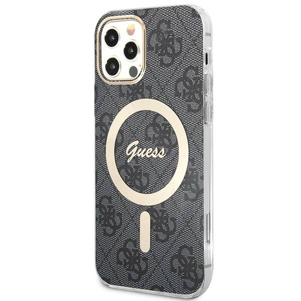 GUSS GUBPP12MH4EACSK CASE+ CHARGER IPHONE 12/12 PRO BLACK/BLACK HARD CASE 4G PRINT MAGSAFE