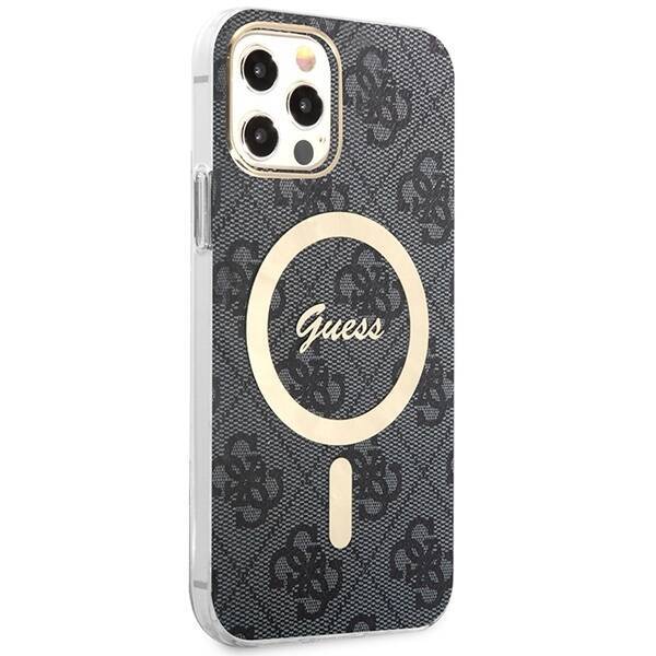 GUSS GUBPP12MH4EACSK CASE+ CHARGER IPHONE 12/12 PRO BLACK/BLACK HARD CASE 4G PRINT MAGSAFE