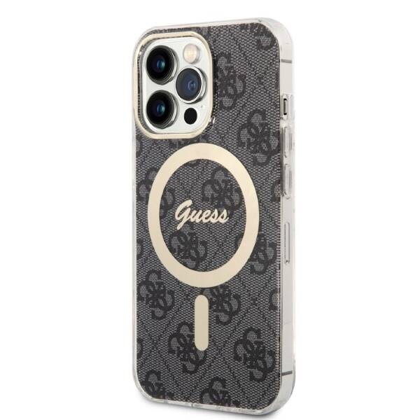 GUSS GUBPP13XH4EACSK CASE+ CHARGER IPHONE 13 PRO MAX CZARNY/BLACK HARD CASE 4G PRINT MAGSAFE